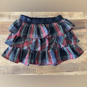 EUC. Girls 10. Polo Ralph Lauren Girls Tartan Plaid Tiered Ruffle Skirt